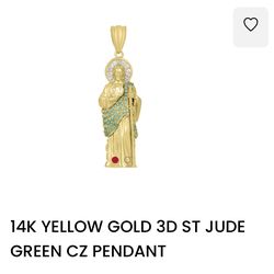 14K SainJude Pendent