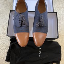 9.5 - TAFT Spanish Leather Dress Shoes - “The Jack” - Navy