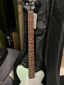 Ibanez tmb100 electric bass guitar pearloid mint green deals