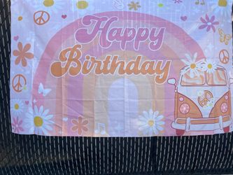 Happy birthday backdrop/ banner