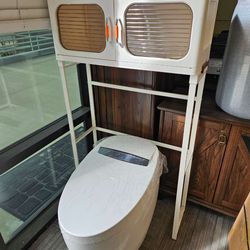 Smart Toilet Without Women's Washing Function, Automatic Flip Cover, Heated Seat Ring, Lid Ring Slow Descent, Smart Toilet with Display Screen