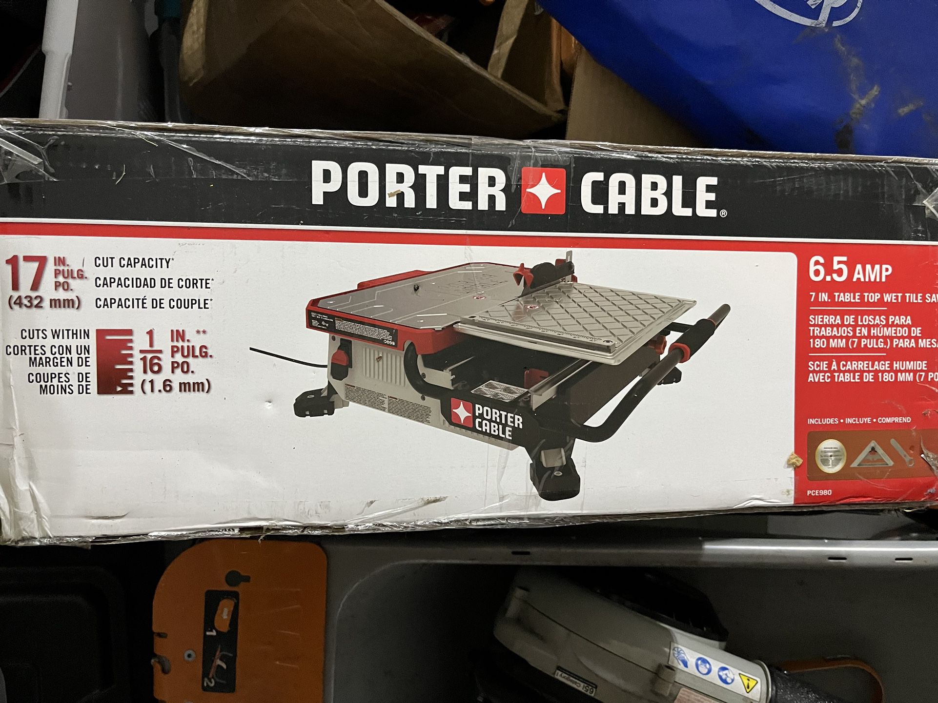 Porter Cable 7” Table Top Wet Saw