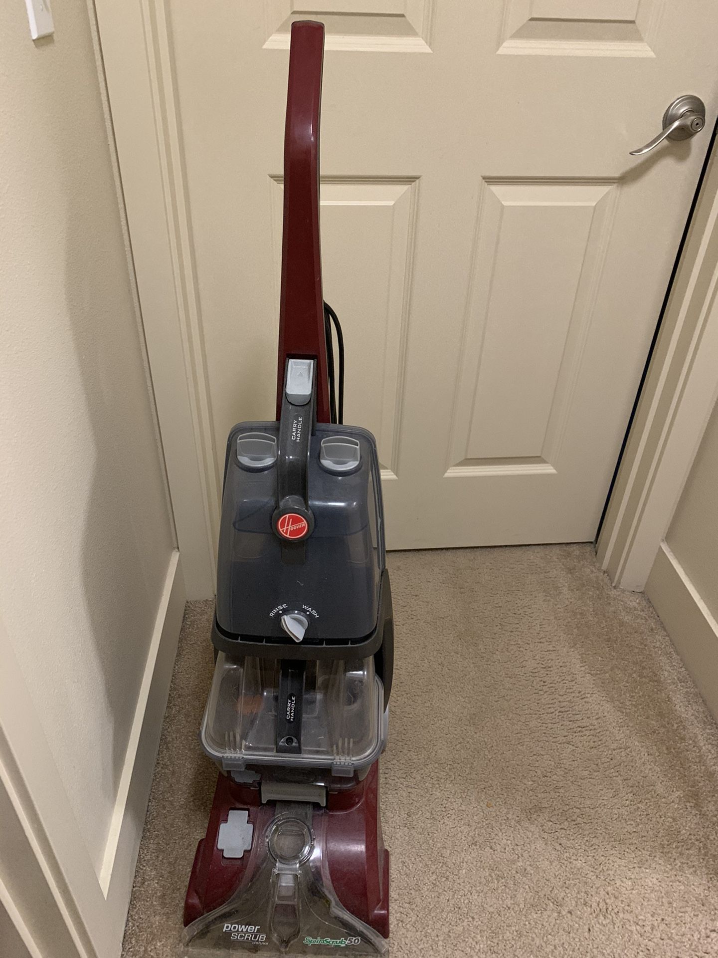 Hoover power scrub deluxe vacuum cleaner