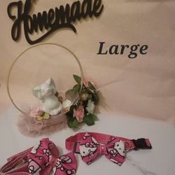 Matching set collar and leash