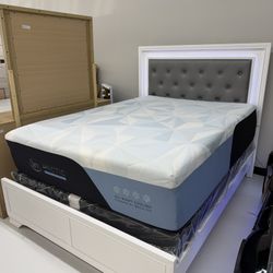 Bed Frame White Only Matress Sold Seperate 