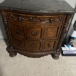 Ashley Master Bedroom Dresser with Night Stand