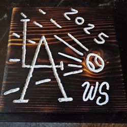 Wood Carving. Dodgers World Series 