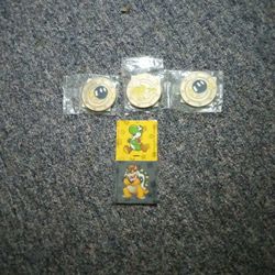 Mario Coin In Pack N Stickers 