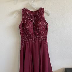 Short Burgundy Dress 