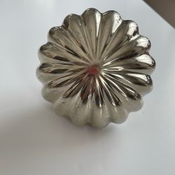 Large Fancy Silver Tone Door Knob 