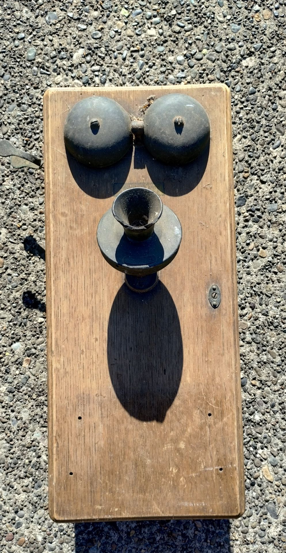 Antique early 1900's Western Electric wooden wall mount telephone