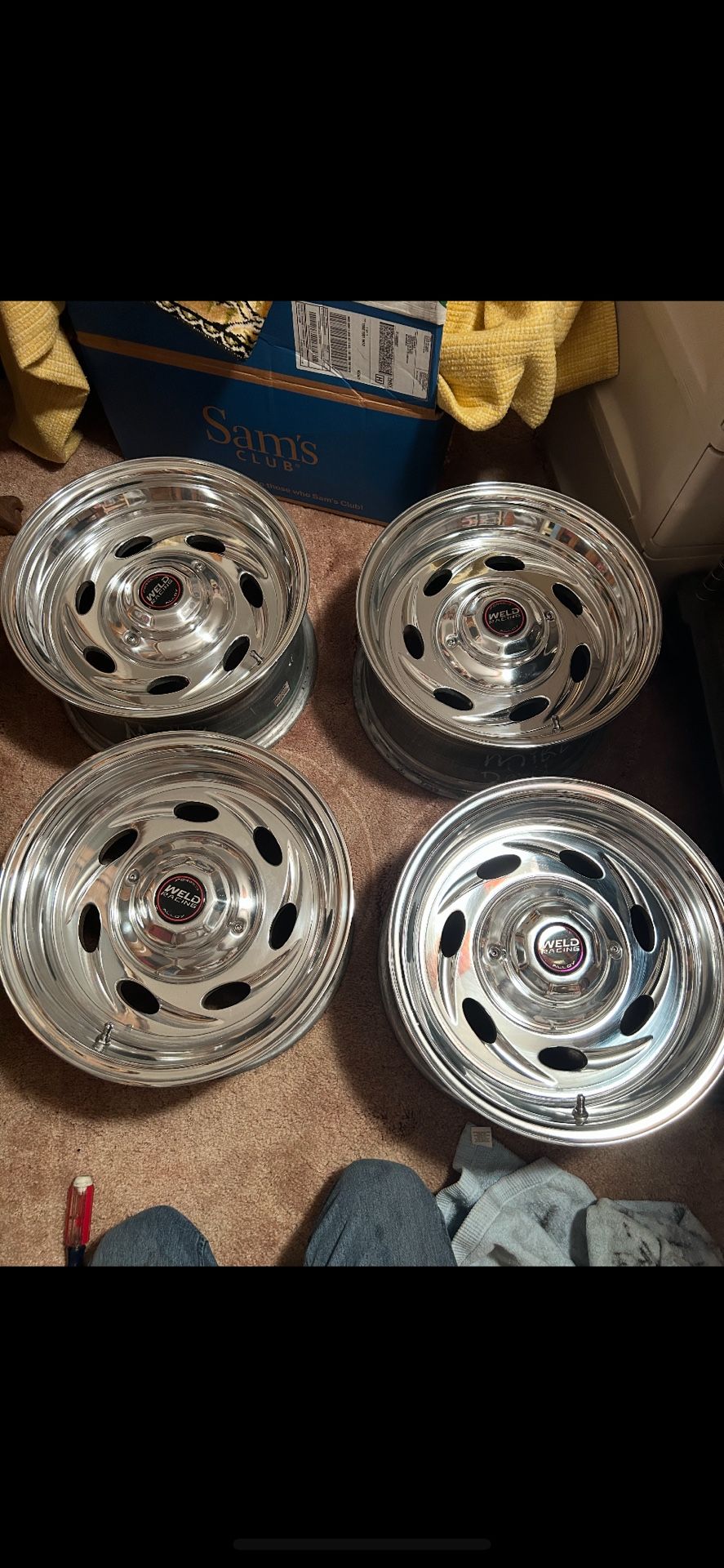 Weld Typhoon 16x8 Wheels