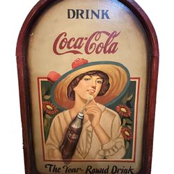 Classic Coca Cola Hand Painted Sign 