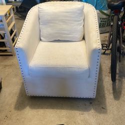White Swivel Chair