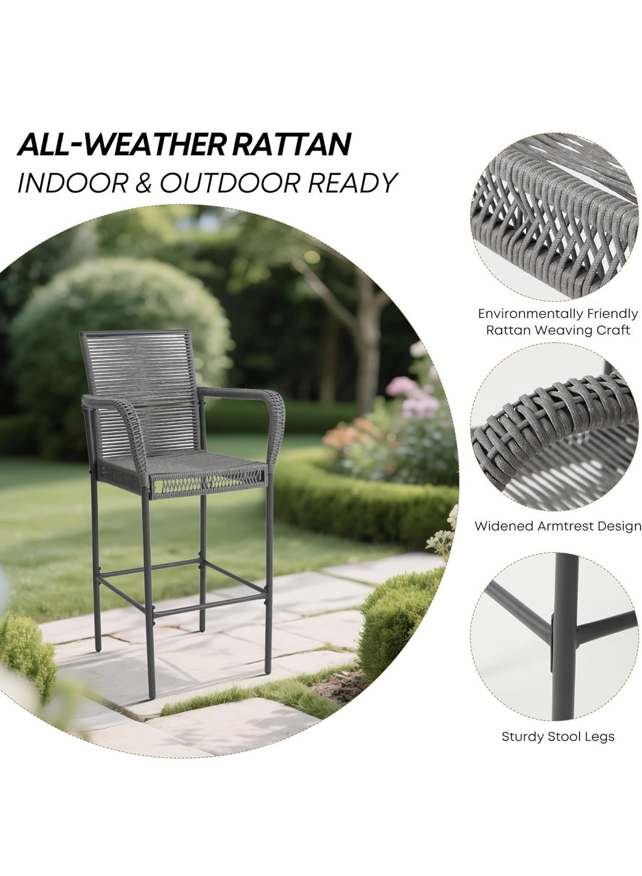 Brand New Outdoor Bar Stools Set Of Two