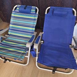 Backpack Beach Chairs $30 each