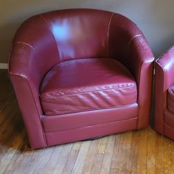 Barrel Swivel Chairs - Set Of 2
