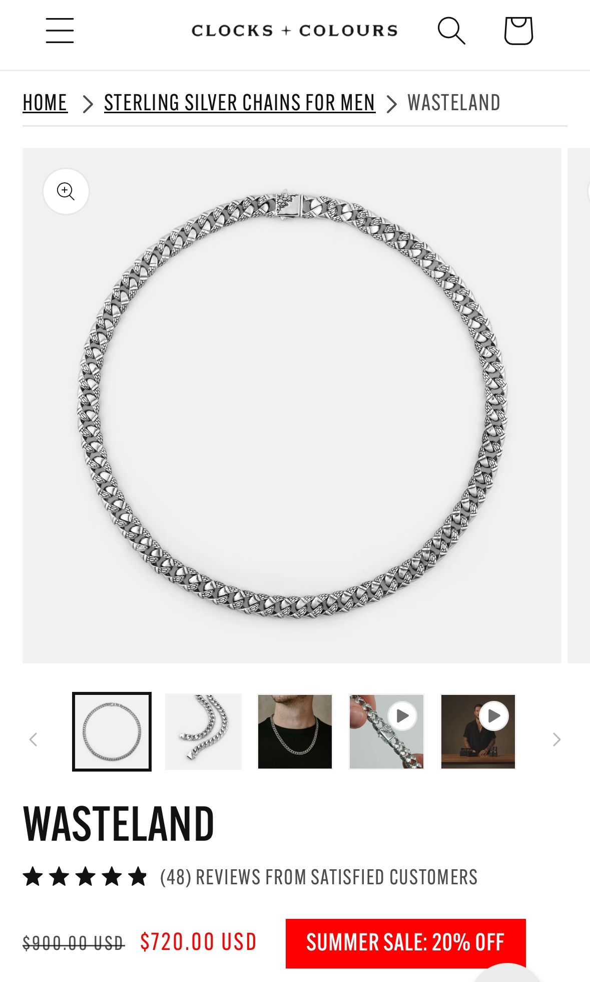 Sliver Cuban Chain
