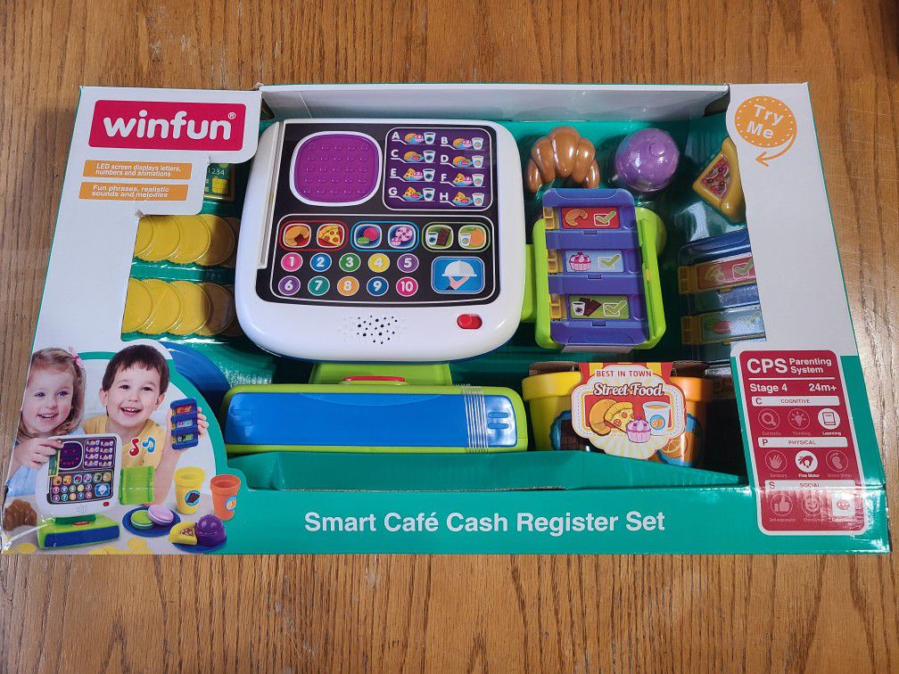 Kids Smart Cafe Cash Register Set -New