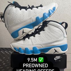Jordan 9 Unc 9.5M