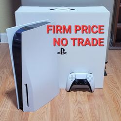 PS5 DISC Ed. + CONTROLLER, FIRM PRICE, NO TRADE, GREAT CONDITON, READ DESCRIPTION FOR DETAILS