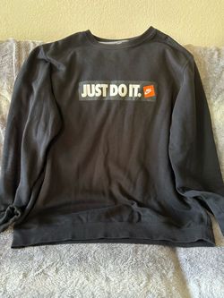 Nike just do it black crewneck size xl Euc