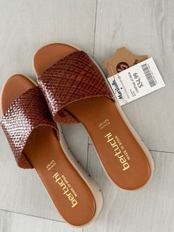 Bertuchi Genuine Leather Slide Sandals