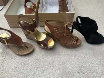 Various Name Brand Sandals, 6 1/2 Medium