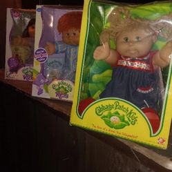 Lot Of 3 Collectable Cabbage Path Kids All With Bith Certificates 