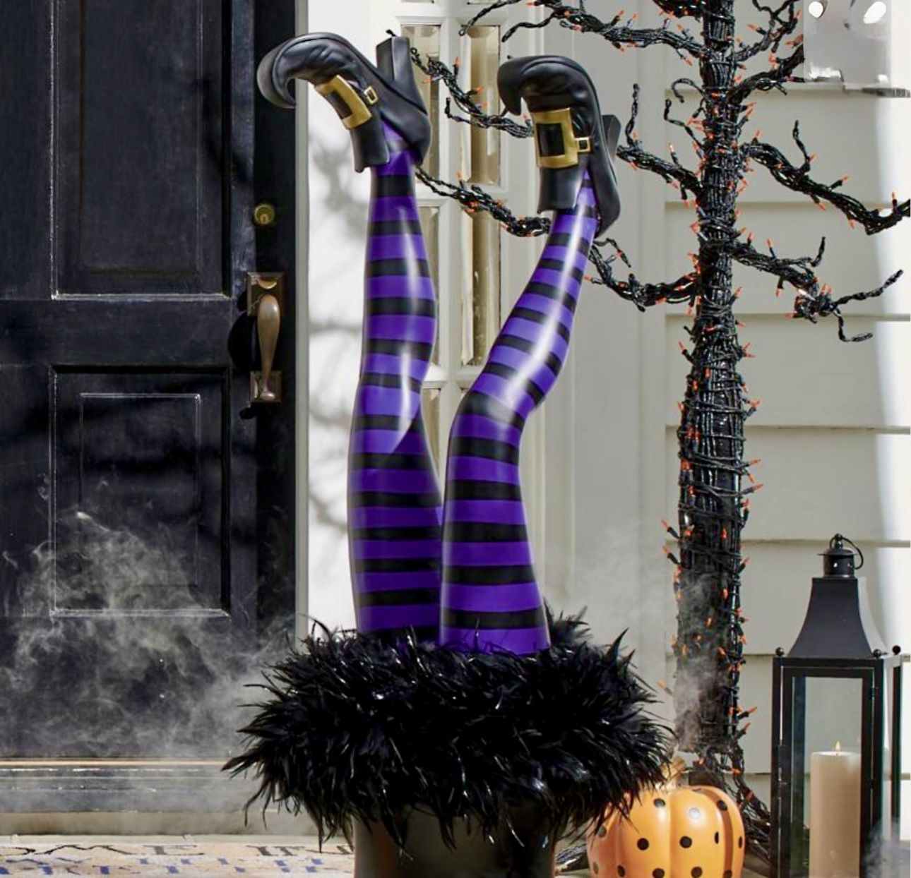 Purple Witch Leg Stakes, Set Of Two 