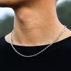 🌟 Silver Rope Chain S925- 20” 🌟