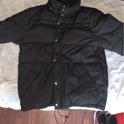 Black, puffer, winter coat