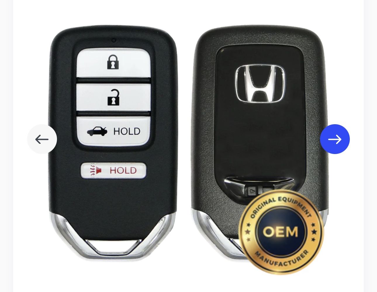OEM 2021 Honda Accord Key Just 1 