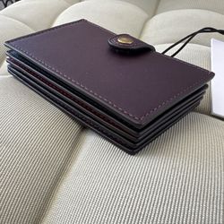 NWT Coach Glovetanned Leather Accordion Card Case 💜✨