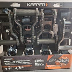 Keeper Ratchet Straps 4 Pack 85456
