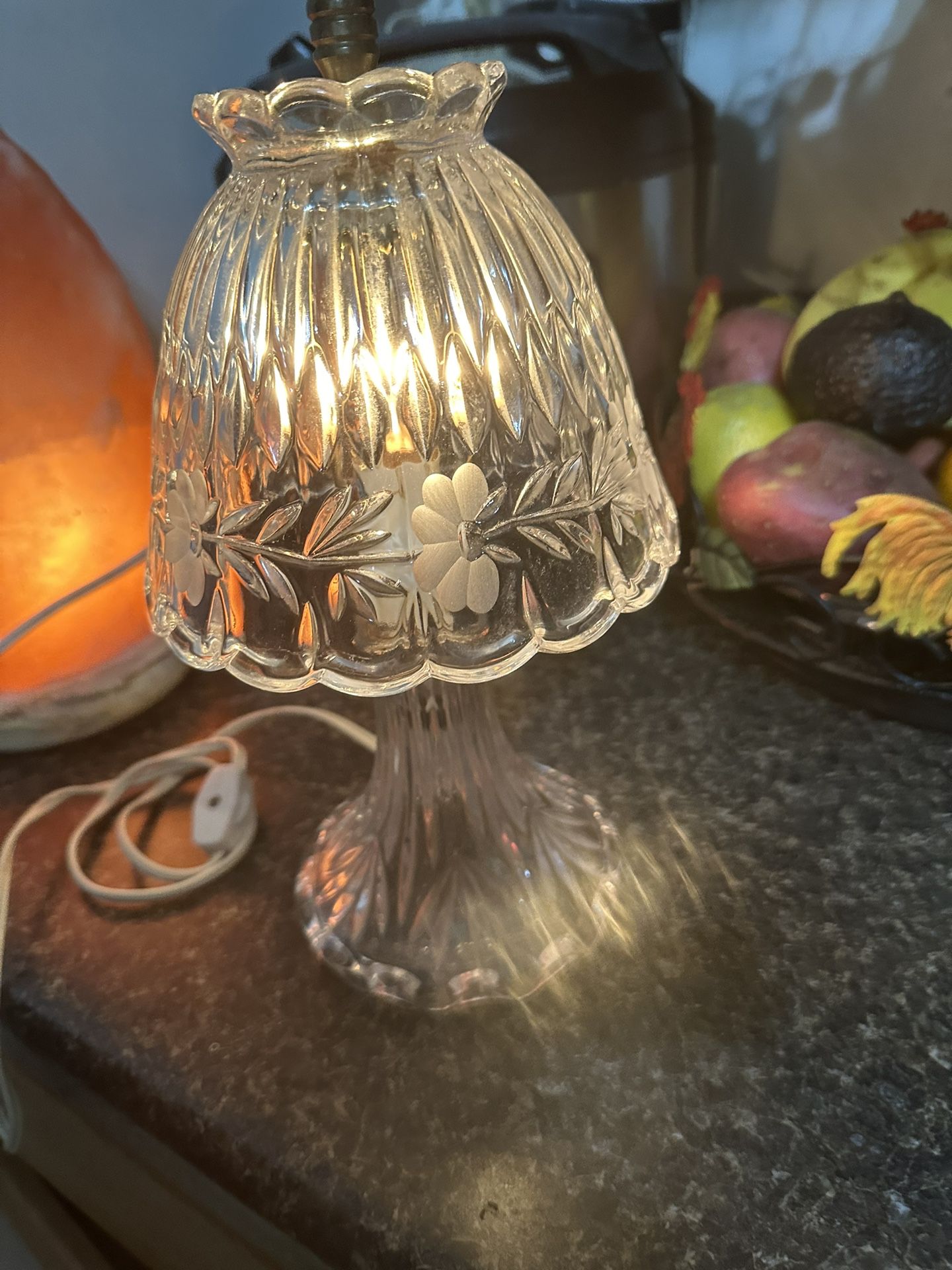 Princess 1960’s Cut Crystal House Vintage Table Lamp.