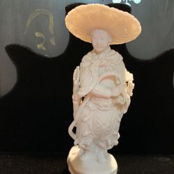 Chinese Female General In Porcelain