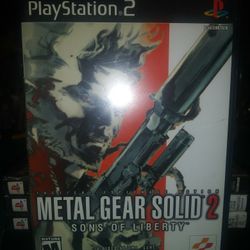 Playstation 2 Game " Metal Gear Solid 2 " ( Vintage 2001 )