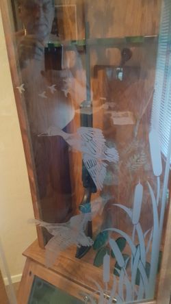 Oak Gun Cabinet