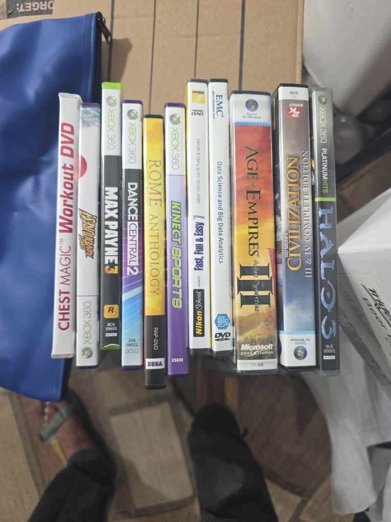PC & XBOX 360 DVDs - Free