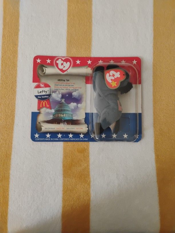 Ty Beanie Babies Lefty The Donkey