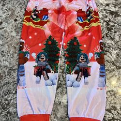 Roblox Christmas Youth Size 14 Boys Girls Pajama Pants Jogger SleepWear Holiday Print All Over 160 cm NEW WITHOUT TAGS