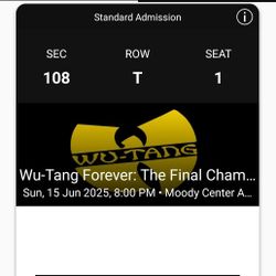 Wu-Tang Tickets