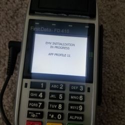 One lot Of Two First Data FD 410 Wireless Credit Machines. 