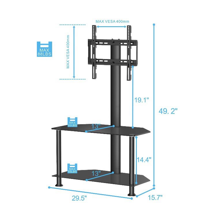 TV Stand With Mount Height Adjustable