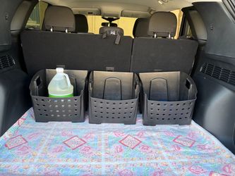 Storage bins for car trunk/cargo