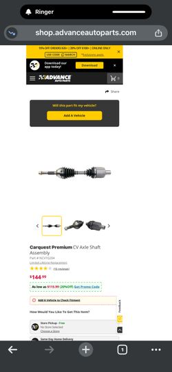 GSP NCV10204 Front Right CV Axle Assembly for 97-...