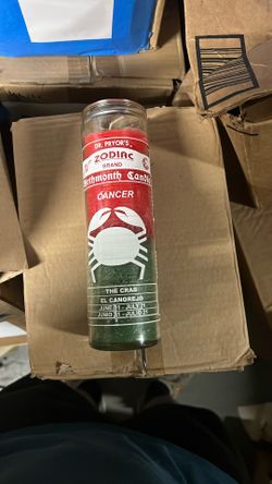 Cancer candle - Red and Green