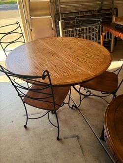 Dining table and chairs
