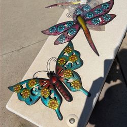 Metal Butterflies Yard Decoration